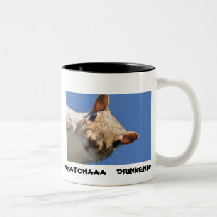 IN YOUR  FACE SQUIRREL Two-Tone COFFEE MUG