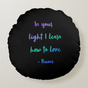 In Your Light Round Cushion