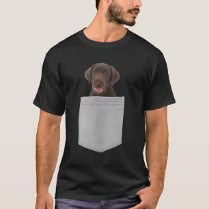 In Your Pocket Chocolate Lab Labrador T-Shirt