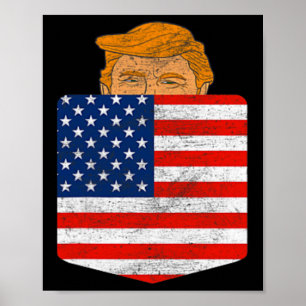 In Your Pocket Usa Election Trump For 2024 4th Of  Poster