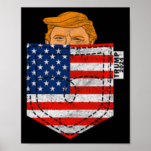 In Your Pocket Usa Election Trump For 2024 4th Of  Poster
