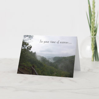 In your time of sorrow card