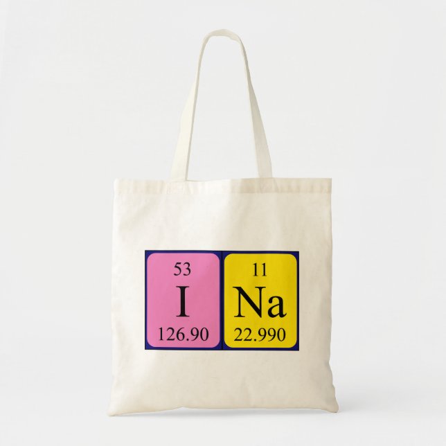 Ina periodic table name tote bag (Front)