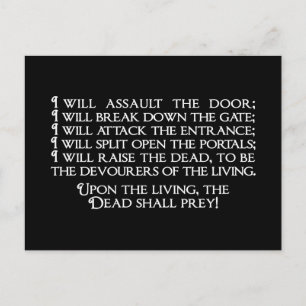 Inanna/Ishtar Entering Underworld Quote Postcard
