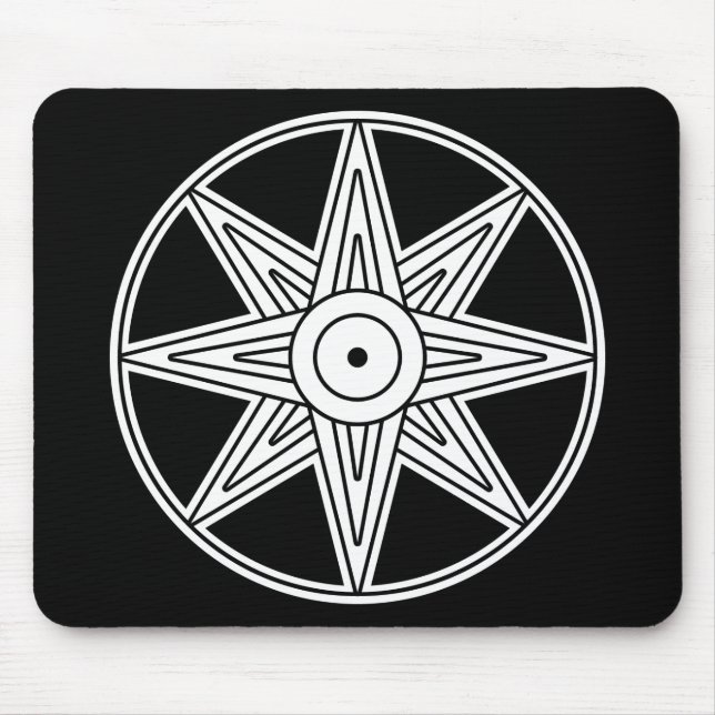 Inanna Star Symbol Mouse Mat (Front)