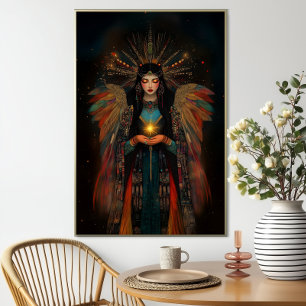 Inanna Sumerian Goddess Art Nouveau Fantasy Poster