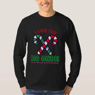Inappropriate Candy Cane Adult Humour Naughty T-Shirt