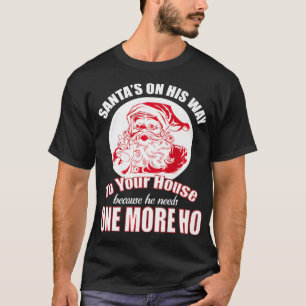 Inappropriate Christmas   Rude Santa Claus Gag Gif T-Shirt