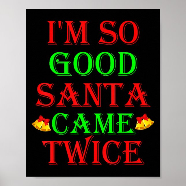 Inappropriate Christmas Shirts Uni Adult Black Sma Poster (Front)