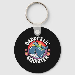 Inappropriate Funny Daddys Lil Squirter Embarring  Key Ring