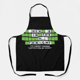 Inappropriate Humour Puzzle Luck Be In The Air Apron
