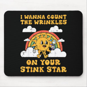 Inappropriate I W Count Wrinkles Funny Humor Men W Mouse Mat