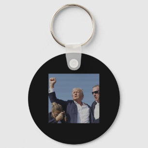 Ination Attempt - Trump's Rally Pennsylvania Attem Key Ring