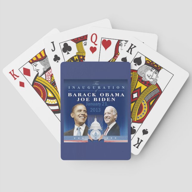 Inaugural 2013 playing cards (Back)