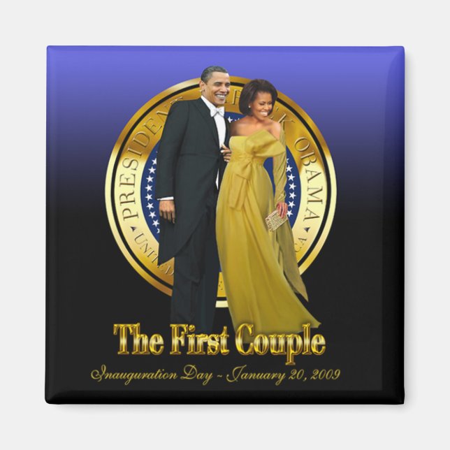Inaugural Ball - First Couple Magnet (Front)