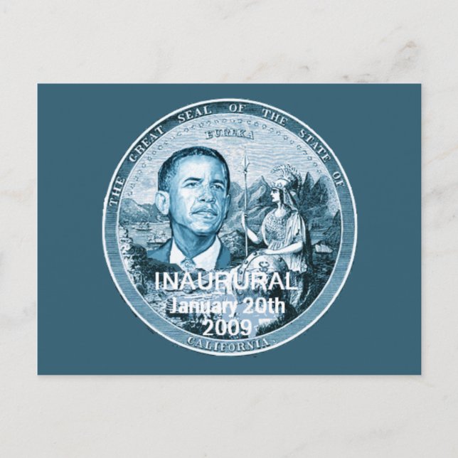 Inaugural CALIFORNIA Postcard (Front)