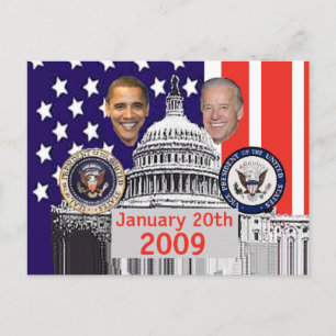 INAUGURAL Jugate Postcard