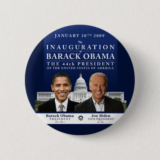 Inauguration 2009 6 cm round badge