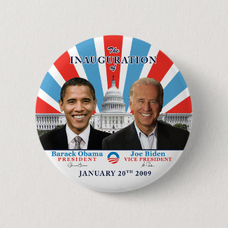 Inauguration 2009 6 cm round badge