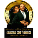 Inauguration - Change Photo Sculpture<br><div class="desc">This gorgeous photo sculpture created by Chicago artist Cheryl Daniels depicts President Obama and First Lady Michelle.</div>