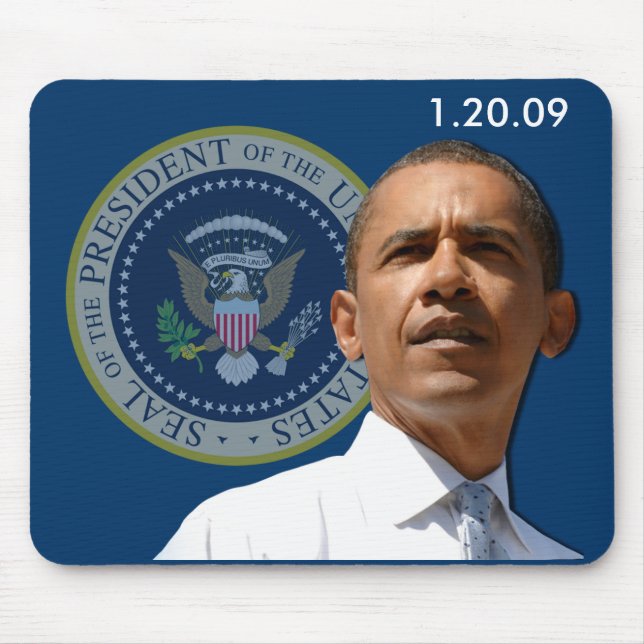 Inauguration Day 1.20.09 - Collector's Item! Mouse Mat (Front)