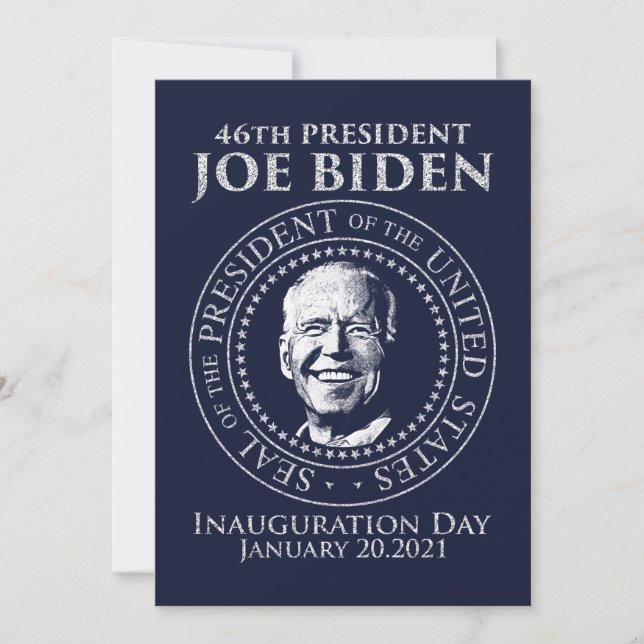 Inauguration day 2021 president Biden Holiday Card (Front)