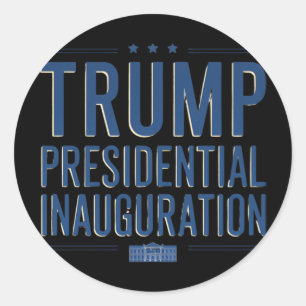 Inauguration Day 2025 - Donald Trump 47th Presiden Classic Round Sticker