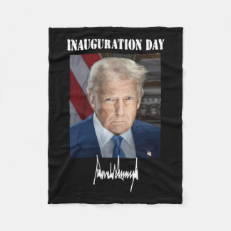 Inauguration Day 2025 – Donald Trump Presidential Fleece Blanket