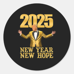 Inauguration Day 2025 New Year New Hope 47 Preside Classic Round Sticker