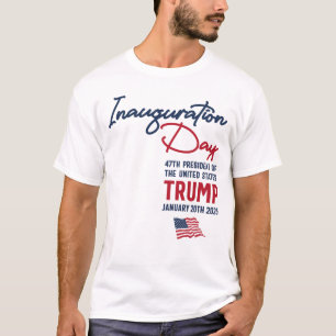 Inauguration Day Trump American Flag T-Shirt