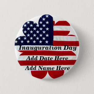 Inauguration Day,USA_Button 6 Cm Round Badge