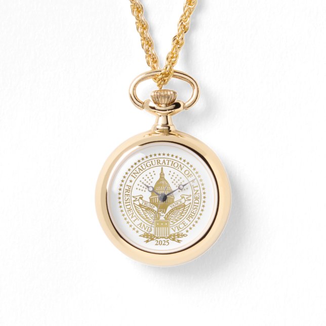 Inauguration Donald Trump JD Vance 2025 Logo USA Watch (Front)