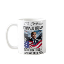 Inauguration Mugs 45th 47th President Donald Trump