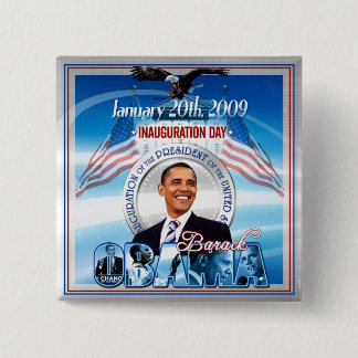 Inauguration of Barack Obama 15 Cm Square Badge