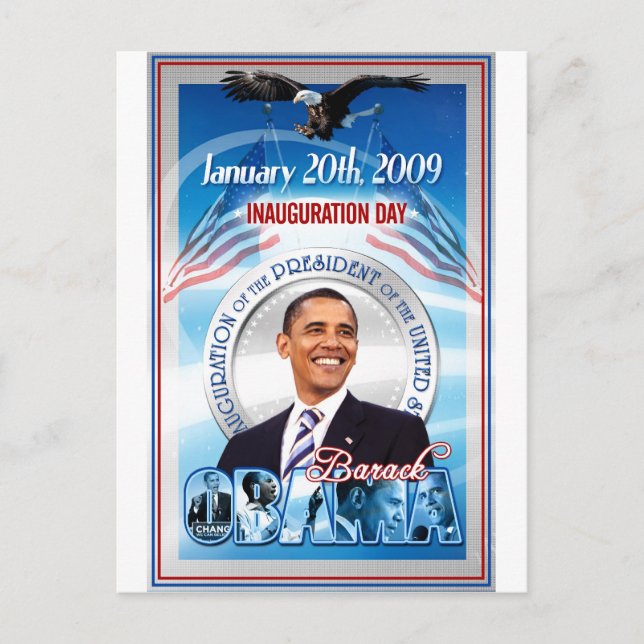 Inauguration of Barack Obama Postcard (Front)