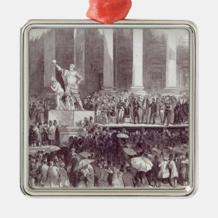 Inauguration of President Polk: The Oath Metal Tree Decoration