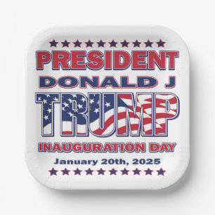 Inauguration of President Trump Paper Plate