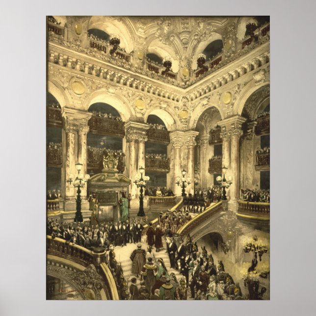 Inauguration of the Opera House in Paris, France Poster (Front)