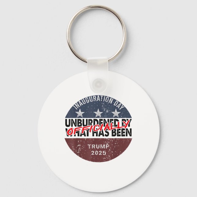 Inauguration Officially Unburdened By What Has Bee Key Ring (Front)