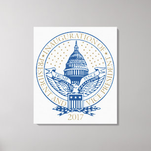 Inauguration Republican President Trump Pence Logo Canvas Print