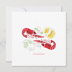 Inbjudan Kräftskiva/ Swedish Crawfish Party Invitation