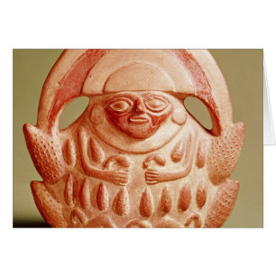 Inca agricultural deity wearing a moon headdress