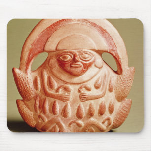 Inca agricultural deity wearing a moon headdress mouse mat