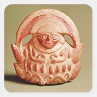 Inca agricultural deity wearing a moon headdress