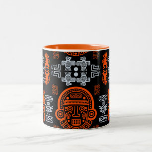inca Aztec Home Decor Two-Tone Coffee Mug