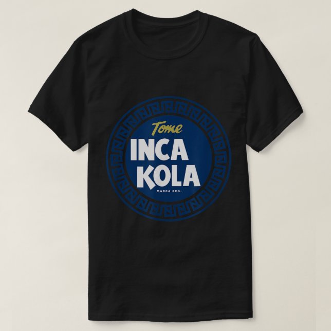 Inca Kola T SHIRT Peru Golden Kola Bubblegum Cream (Design Front)