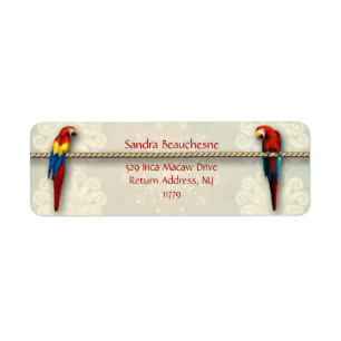 Inca Macaws - Cream Lace