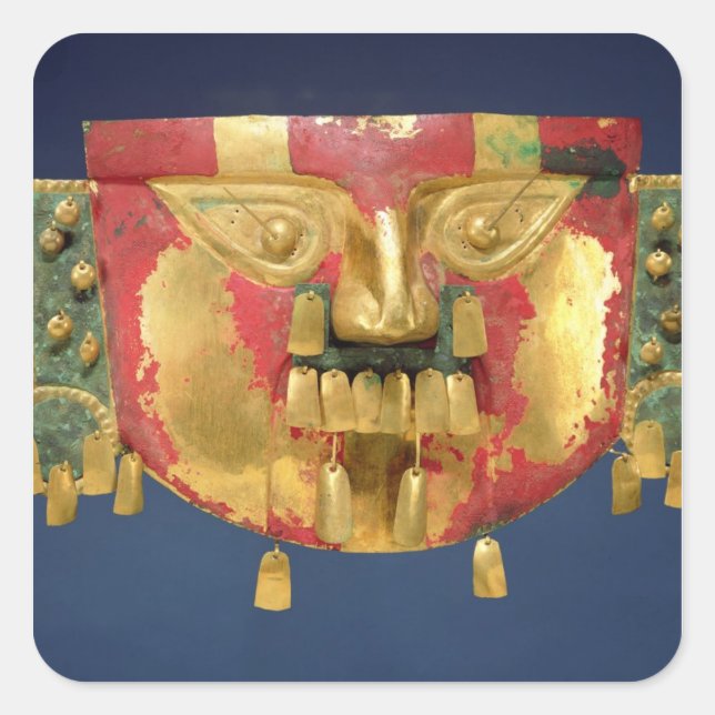 Inca mask square sticker (Front)
