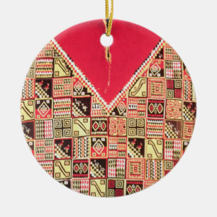 Inca 'Poncho', Bolivia, c.1500 (wool) Ceramic Tree Decoration