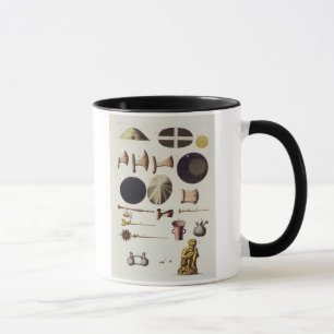 Inca tools and artefacts, Peru, from 'Le Costume A Mug